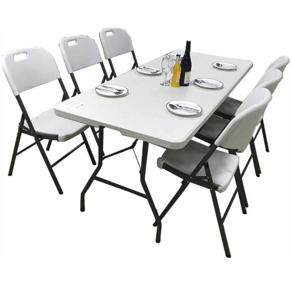 Outdoor Portable Camping Dining Table Garden Party Folding Table