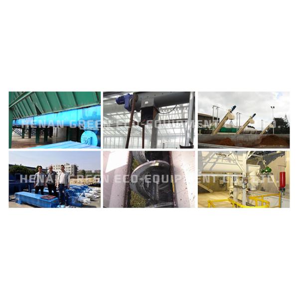 Shaftless Feed Screw Conveyor For Wood Chips Easy Winding Materials