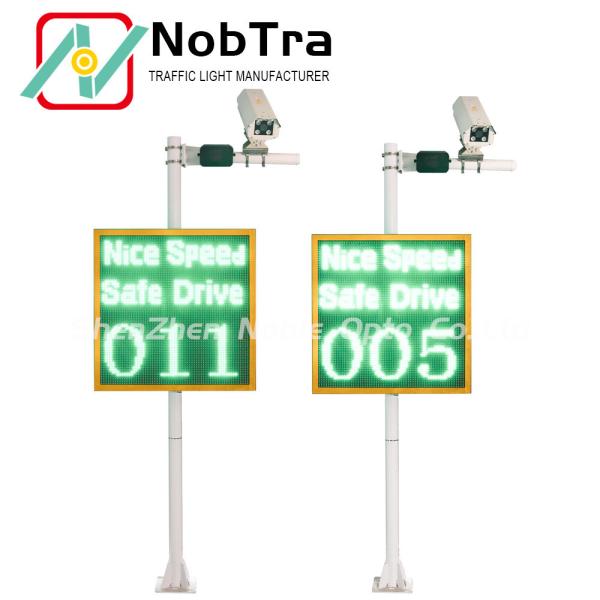 Solar and AC Powered LED Radar Speed Signs with Phone App Control