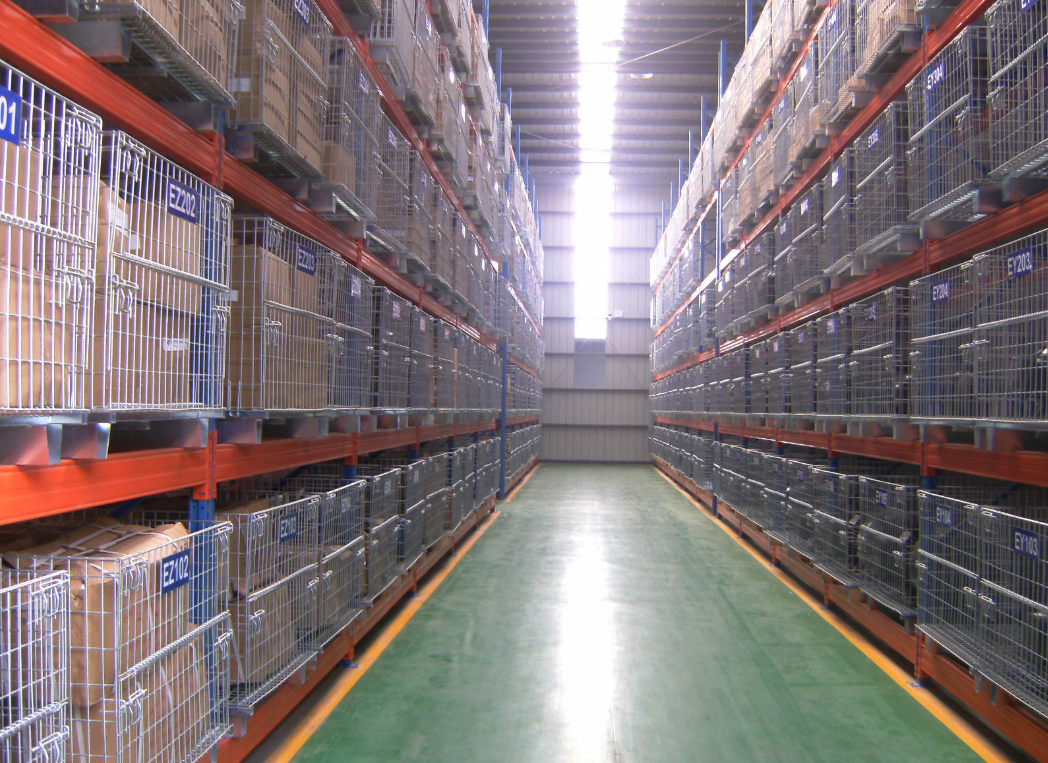 Industrial Mobility Options And Reinforced Panels Stackable Stillage Cage For Storage And Transport