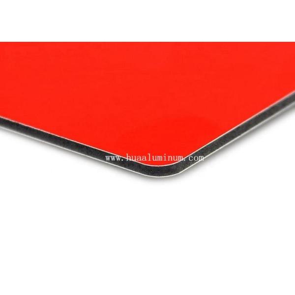 Weather Resistant 1250mm PVDF Aluminium Composite Panel Flat Surface