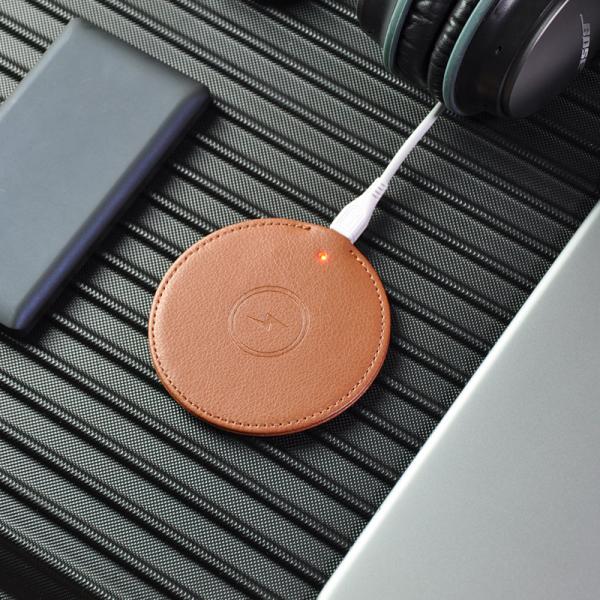 Universal 10W High-qaulity & Fast Charging PU Leather Wireless Charger