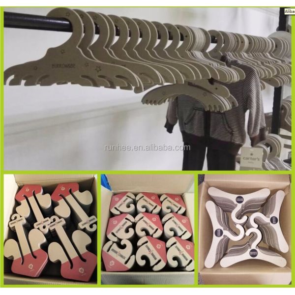 3mm Thick FSC Cardboard Clothes Hanger Customized Color Dog Harness Hanger