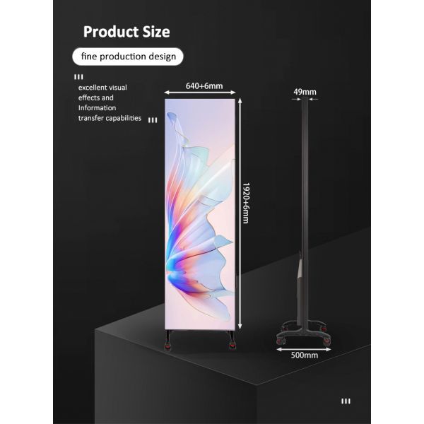 Floor Standing P2.5 Large Poster Advertising Machine LED Digital Advertising Screen Price