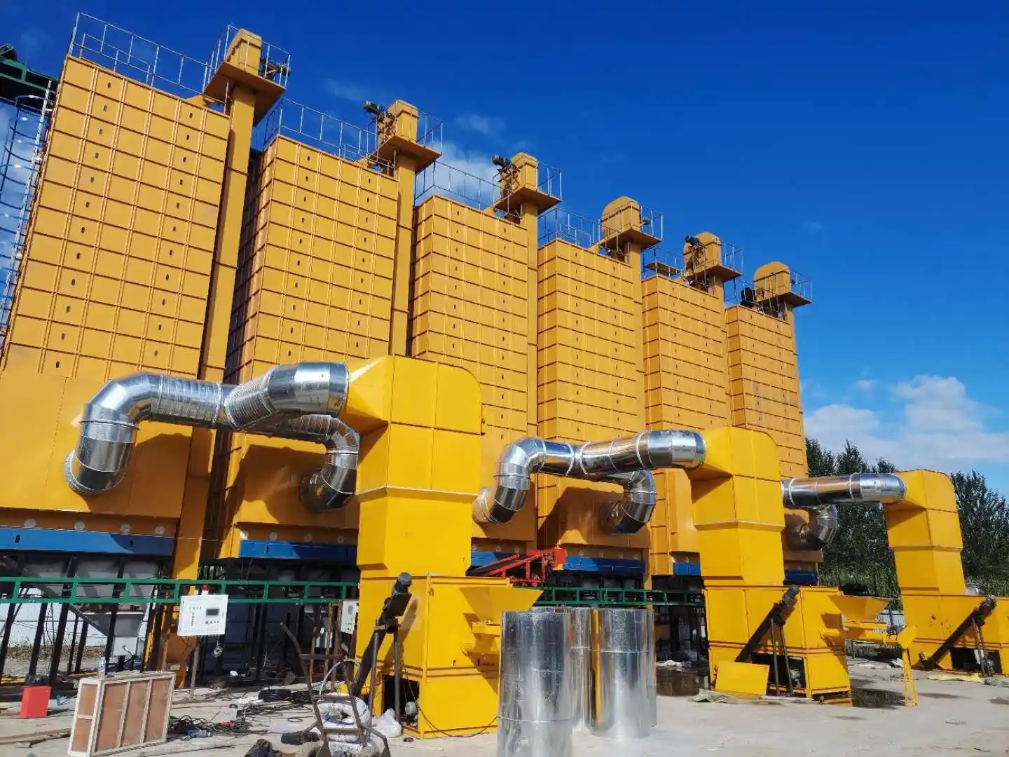 21.7kw 14000m3/H Batch Type 30 Ton Paddy Dryer Machine