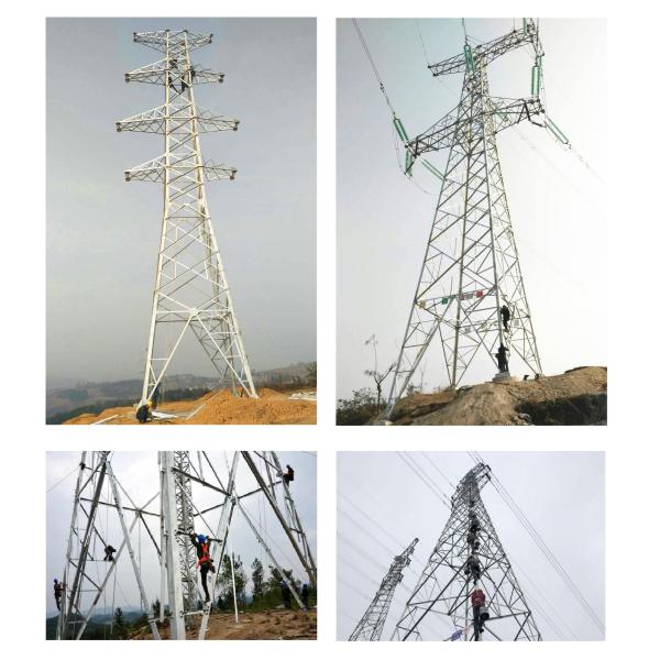 Transmission Electric Power Angle Steel Tower