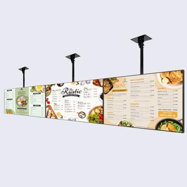 Wall Mounted Digital Signage with 178° Viewing Angle and HDMI/VGA/DVI/AV/USB Outputs for Indoor/Semi-Outdoor Advertising