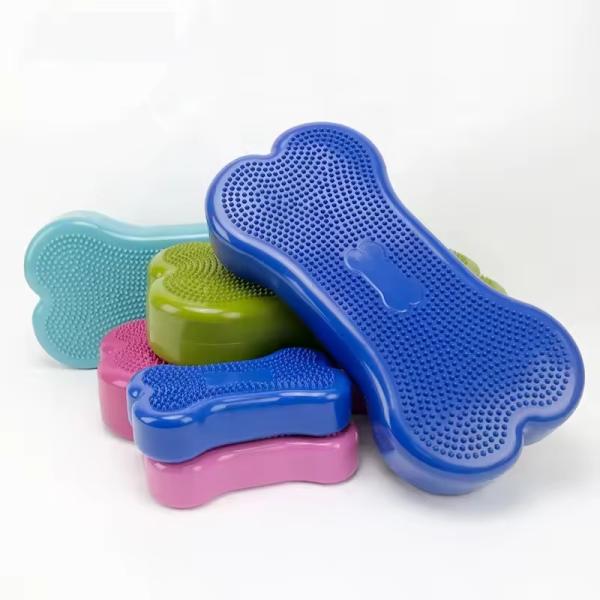 PVC Pet Training Products Inflatable Dog Bone Toy For balance training
