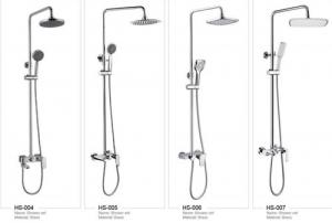 China Brass Bathroom Ceiling Rain Shower Faucet Set With Single Handle on sale
