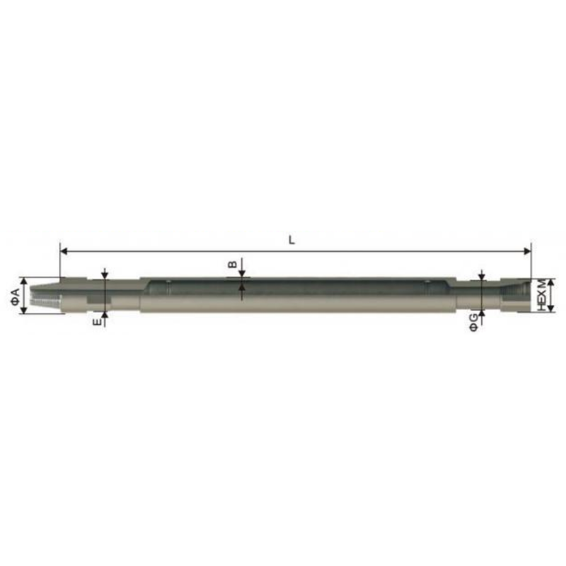 Drill Pipe - T3/TH60 & T4 & RD20 Style DTH Drill Pipe
