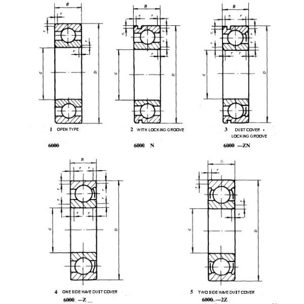 High Performance Diesel Engine Bearings 60 * 110 * 22 Mm Size P0 Precision Rating