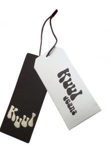 Buy cheap Bespoke Paper Brand Tag On Clothes Cheap Jeans Hang Tags Glossy Lamination product