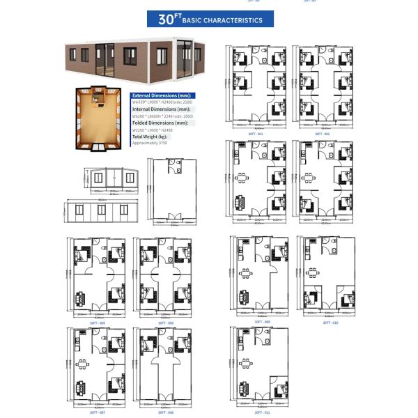 Temporary housing interior
