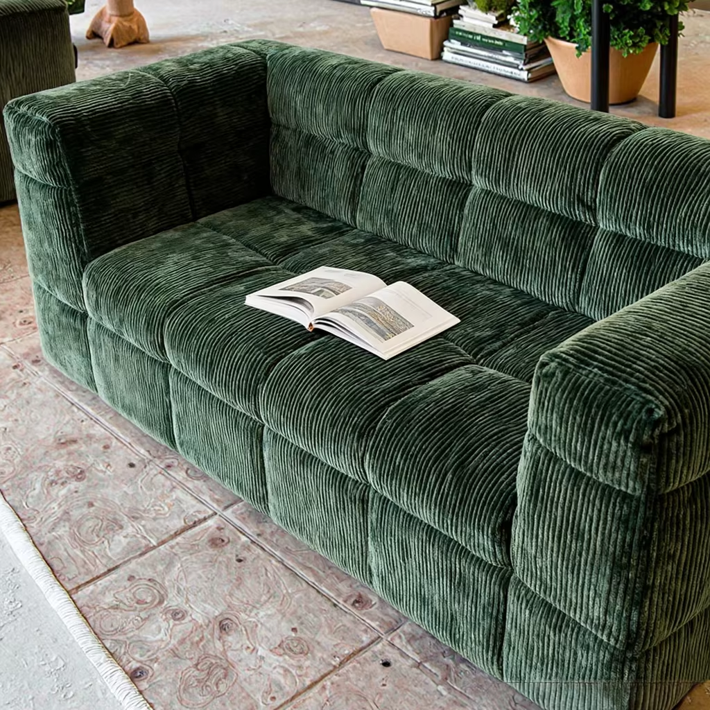 Luxury Customized Vacuum-Sealed Compressed Elegant Living Room Sofa Elegant Furniture Couch with Sponge Filling Material