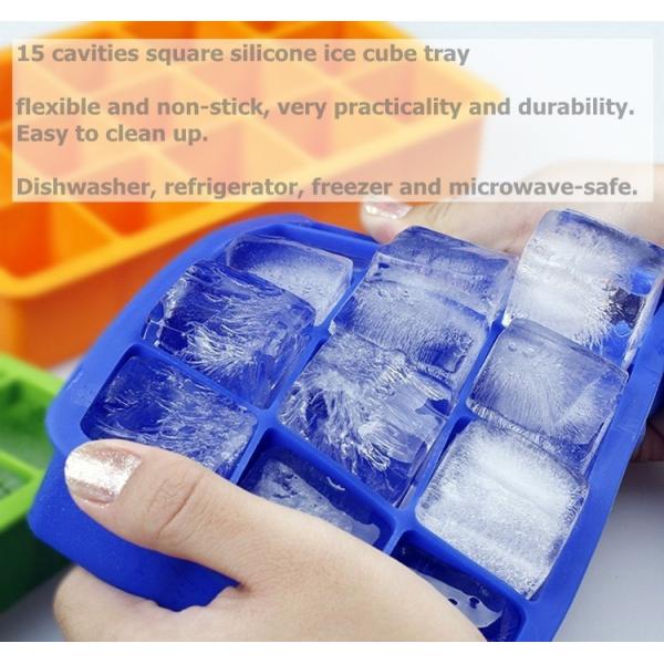 Old Fashioned Bpa Free Square Shaped 15 Cuboid Shape Lattice Mold Silicone Rubber Whiskey Cool Giant Big Best Ice Cube T