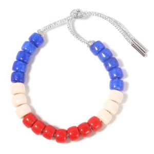 Buy cheap KC Jewelry Forte Beads Bracelet , USA Red White And Blue Beaded Bracelets product