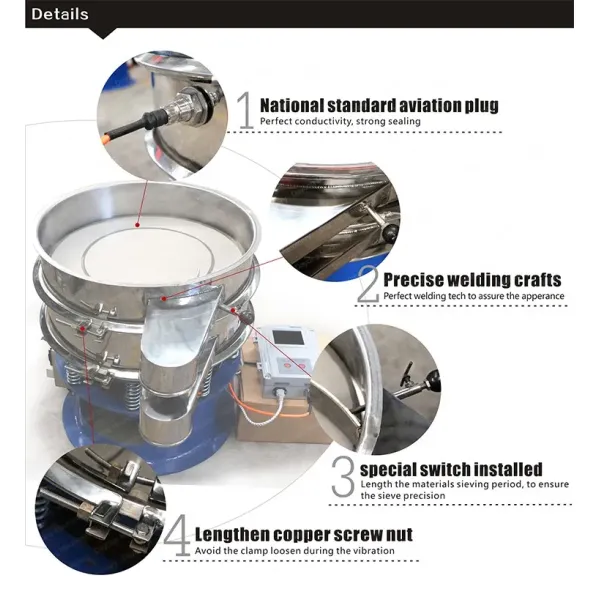 Granule Powder Ultrasonic Vibrating Screen 1150mm Vibrating Sifter Machine