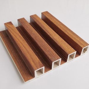 China Sample Block Decorative Wallboards Louver Wpc Fluted Panels Wood Plastic Pvc Wpc Wall Panels Interior on sale