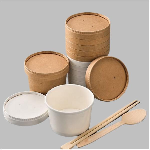 Stackable Paper Lid Eco-Friendly Leak-Resistant And Microwave-Safe For Sustainable Food Storage