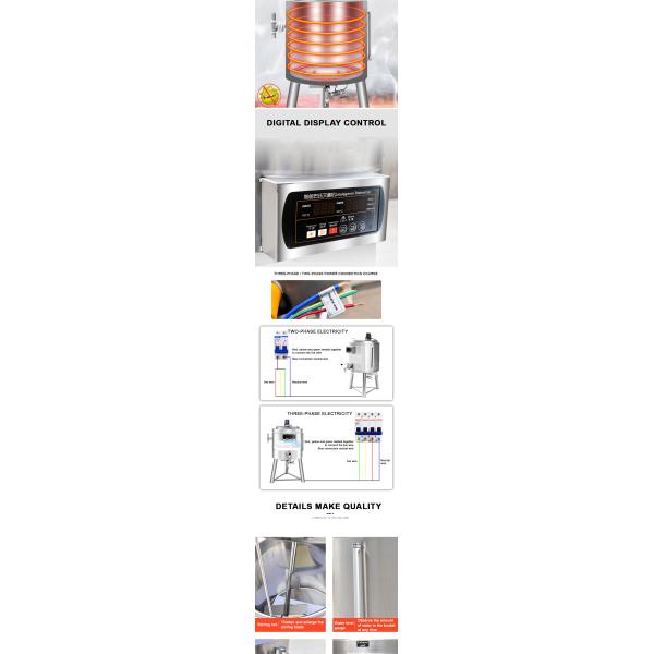 Small Milk Pasteurizer Machine Juice Milk Pasturizer Tank Fruit Yoghurt Pasteurization Machine