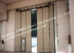 Buy cheap Aluminum Alloy Frame Upper Track Industrial Accordion Doors For Aircraft Hangar product
