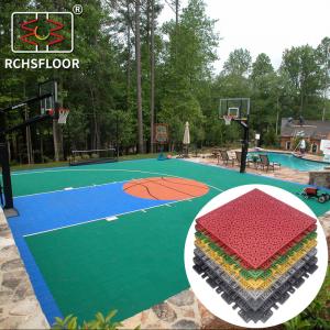 China Tennis Volleyball court Interlocking Floor Tiles 18mm Polypropylene Floor Tiles on sale