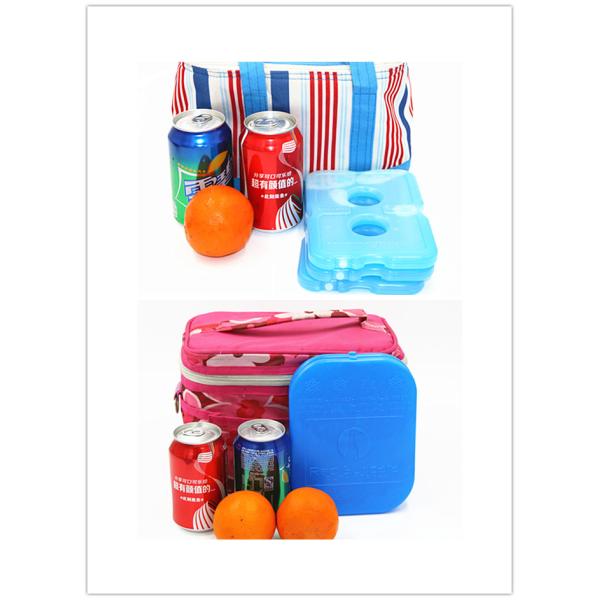 Ultra Thin Reusable Blue Gel Ice Pack Plastic Ice Brick With CE / FDA Approval