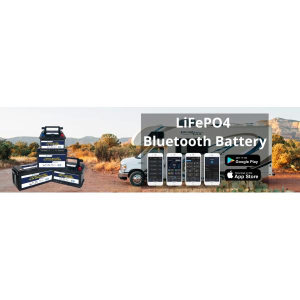 Capacity 12.8V 40Ah Bluetooth Lithium Battery IP65 Enclosure Protection 512Wh Energy