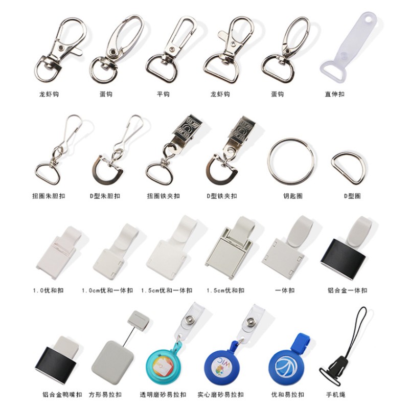 Eco Recycled Polyester Neck Strap With Detachable Clasp For ID & Keys