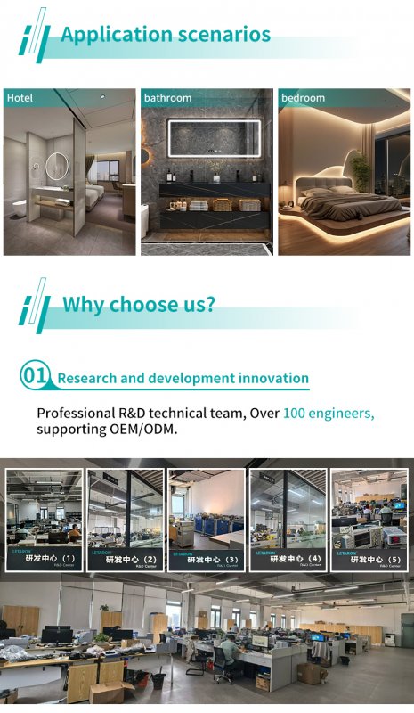 Class II 60W IP44 Flicker-free Letaron LED Driver for Mirror LED Strip Light