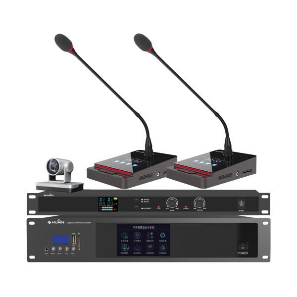 HUAIN 3.5 " Inch LCD Screen Desktop Conference Digital Microphone Discussion System Delegate Mic