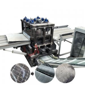 Buy cheap 26kW Power Scrap Solar Photovoltaic Panel Glass Remove Machine for Easy Glass Removal product