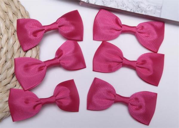 Quality Pink Tie Christmas Ribbon Bow Tie , Satin Ribbon Bows Eco Friendly for sale