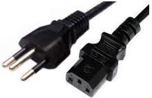 Buy cheap Custom Length 3 Prong Extension Cord , Black Brazil Pc Power Cord product