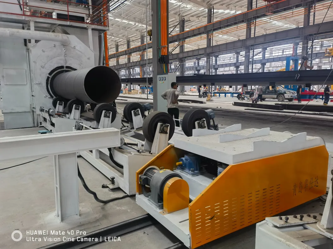 Automated PLC Control Pre-Insulated Pipe Production Line with High-Pressure Foaming Machine for 500-1600mm Diameter Range