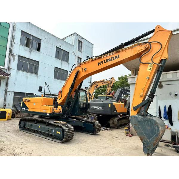 Used Hyundai Digger R220-9S Secondhand 22ton Medium Type Crawler Excavator