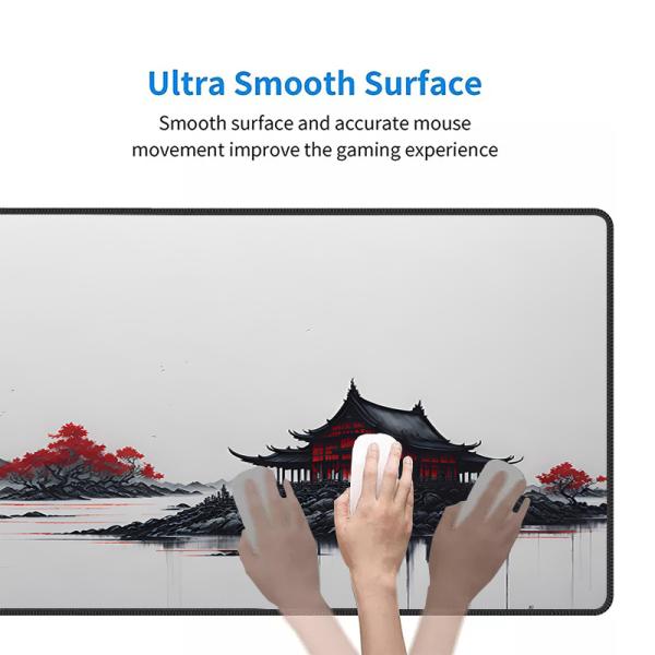 Custom Chinese Landscape Style Gaming Mousepad Sublimation Printing Rectangle Mouse Pad