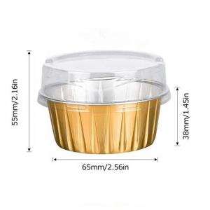 Buy cheap Disposable Aluminum Cup Round Small Aluminum Foil Container For Cakes product