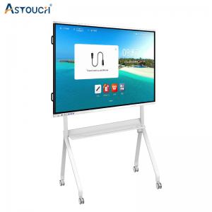 China 4K 98 Inch Smart Tech Interactive Whiteboard 4 Screen Share Google Play on sale