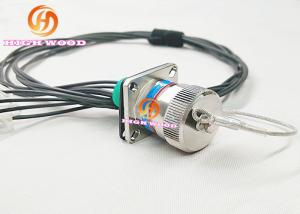 China High Density Coaxial Fiber Optic Connectors 4 Contacts Of Receptacle Waterproof on sale