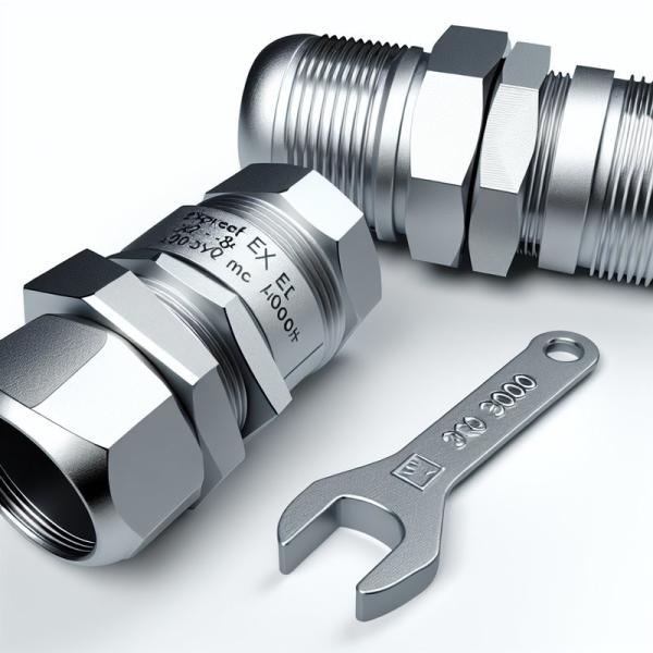 ISO Metric Thread Standard Brass Explosion Proof Cable Gland for Optimal