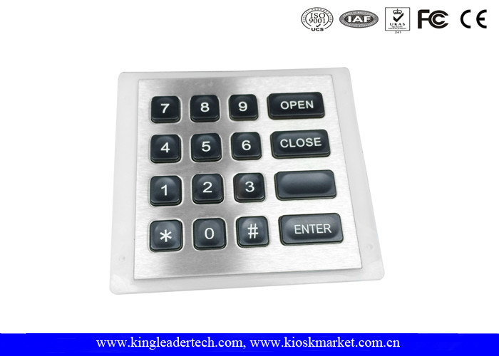 Buy cheap 4x4 Matrix water resistant Backlit Metal Keypad with 11Pin Connector product