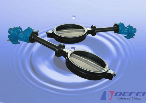Quality GG25 / GGG40 Wafer Butterfly Valve Extended Bonnet applies to the underground pipeline for sale