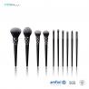 Buy cheap Wooden Handle Cosmetic Makeup Brush Set 10pcs With Laser Logo On Ferrule from wholesalers