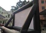 Large Black And White Inflatable Movie Screen Customized Size / Material