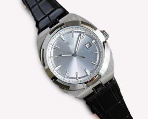 Buy cheap classic Black Leather Strap Wrist Watch 40mm Case Diameter With White Dial Color product