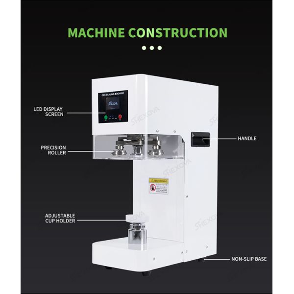 Automatic PET Can Seal Packaging Machine side view