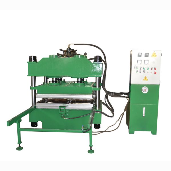 Rubber Tile Vulcanizing Machine with Manual Mould Push-Out Device for Batch Vulcanization and 4 Layers Efficiency