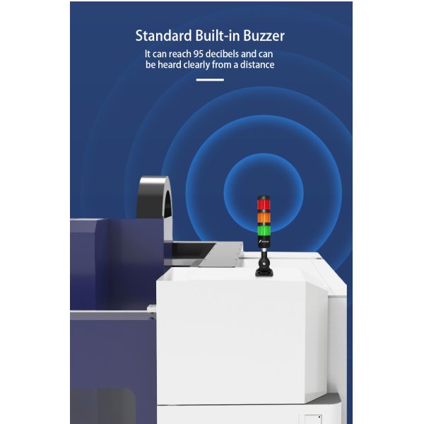 0.3kg 5 Layers Tower Stack Lights Flashing Work With Built In Buzzer No Dimmer And Support