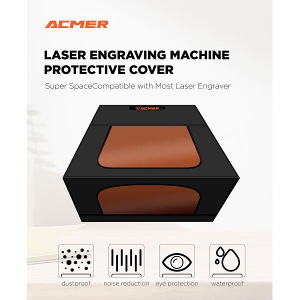 Desktop Laser Enclosure Box 180-240V Plug Laser Engraving Protective Cover